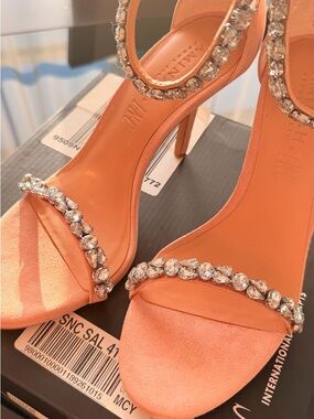 Aminah Abdul Jillil INC Embellished Powder Pink Heels (Size: 7.5) NWT